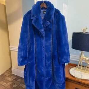 Premium Faux Fur Panelled Wool Coat from Nasty Gal